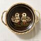 Alsatian wicker and ceramic bird dish
