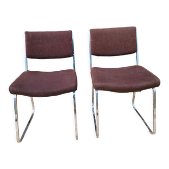 Paire de chaises vintage