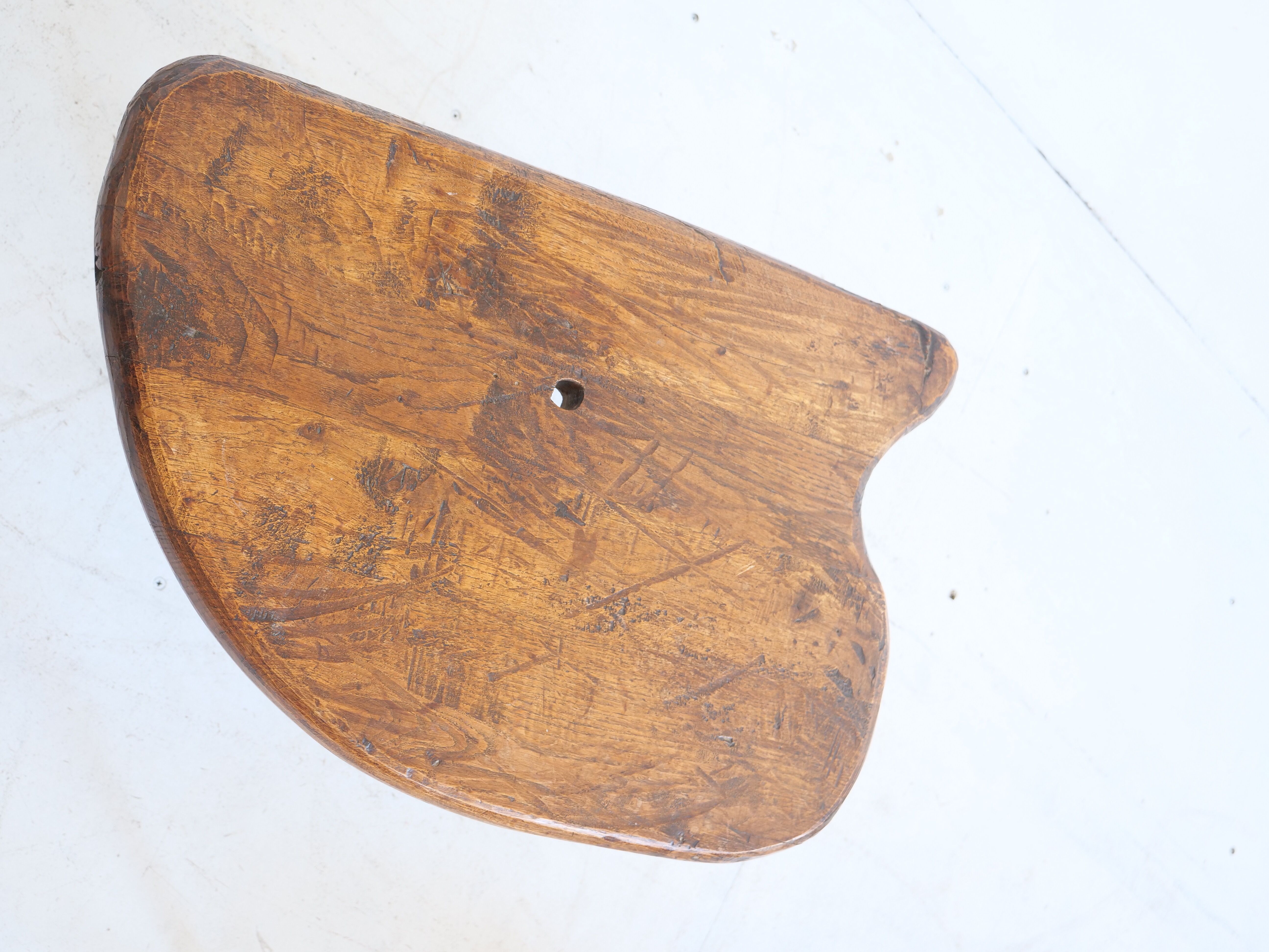 Wooden free-form coffee table