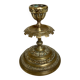 Worked brass candlestick