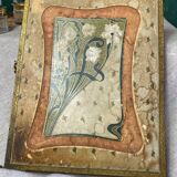 Vintage barber triptych mirror