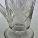 Crystal service from Fains, matching wine carafe and water jug.