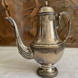 Silver metal coffee maker