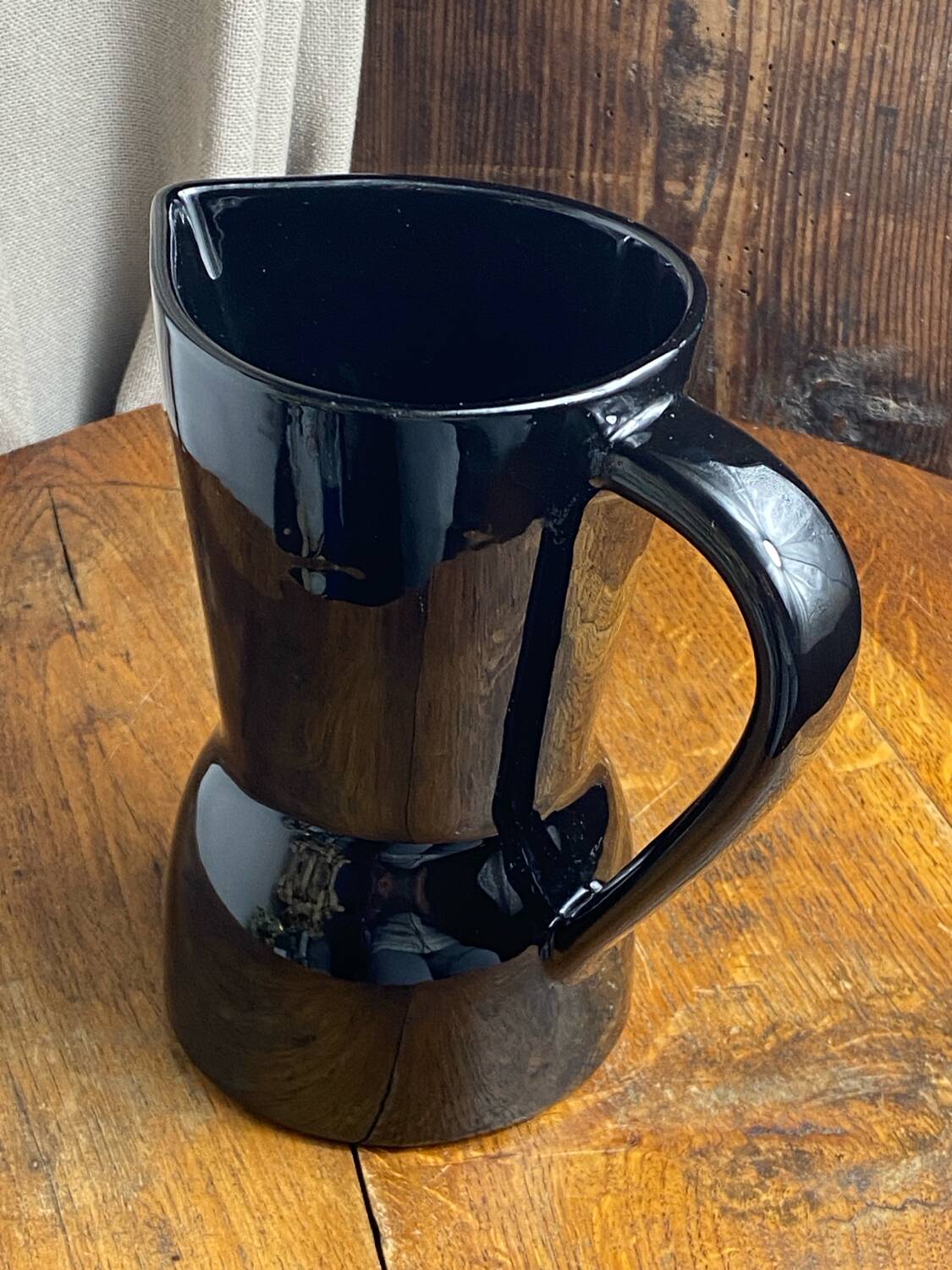 Saint Clément black ceramic pitcher
