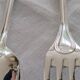 Silver cutlery, 1 fork and 1 spoon, Orfévrerie Saint Médard