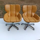 Pair of vintage Vitra 70s armchairs