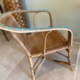 Rattan children's armchair