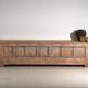 Antique polychrome carved low cabinet in pine – Xinjiang, circa 1900