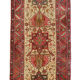 Handwoven Traditional Persian Runner Long Rug Red Beige Wool Carpet 94x445cm