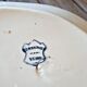 Ravier in longwy earthenware model Ycno blue floral decoration