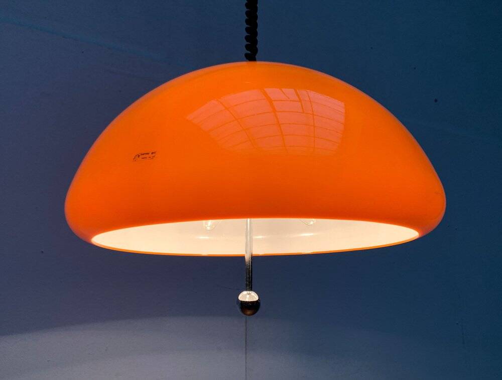 Space Age Pendant Lamp Cabras by Luigi Massoni for Guzzini, 1960s