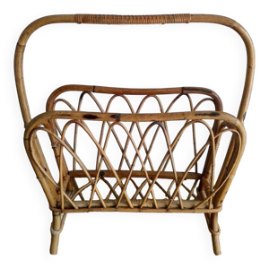 Pporte-revue en rotin,