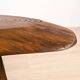 Brutalist Solid Oak Slab Coffee Table, Central Europe, 1960s–1970s