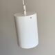 Scandinavian lacquered metal pendant light from the 70s/80s