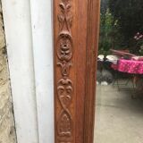 Carved wooden fireplace mirror 132 x 99