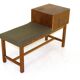 Oak telephone bench, Sweden, 1960