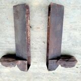 Antique French fireplace andirons