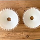 White opaline lampshade