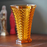 Amber vintage vase
