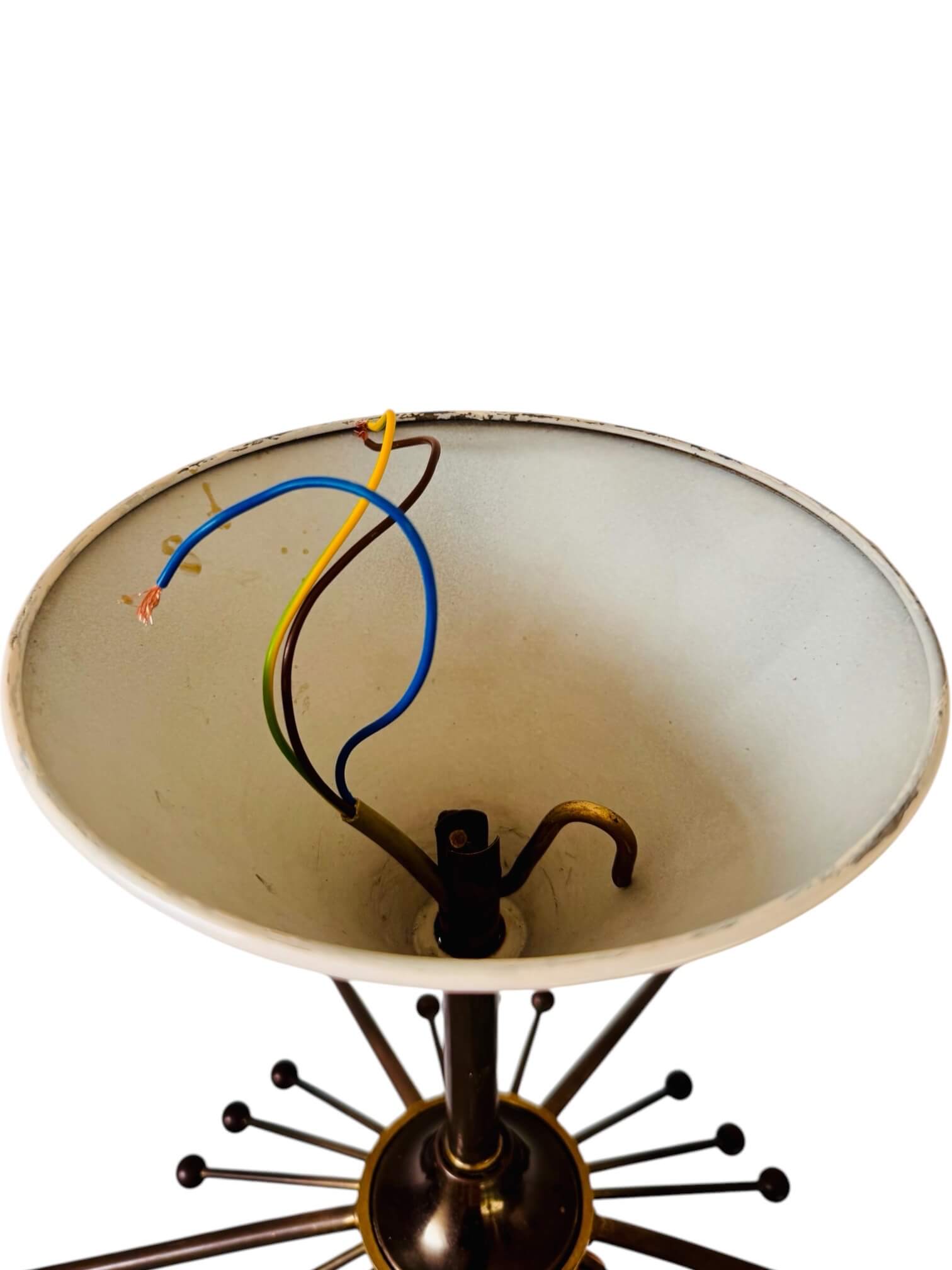 Lustre spoutnik vintage remis à neuf
