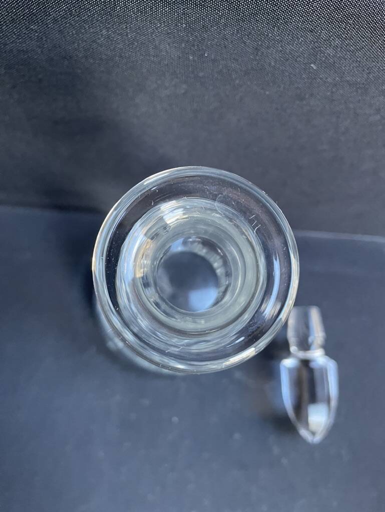 Port wine service – Blown, engraved and cut crystal – Art Deco