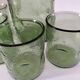 Carafe et gobelets assortis en verre moulé