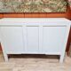 Buffet 3 portes en chêne style art déco relooké avec porte en cannage