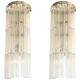 Pair of Contemporary Transparent “Tronchi” Wall Sconces