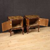 Paire de tables de chevet italiennes du XXe siècle