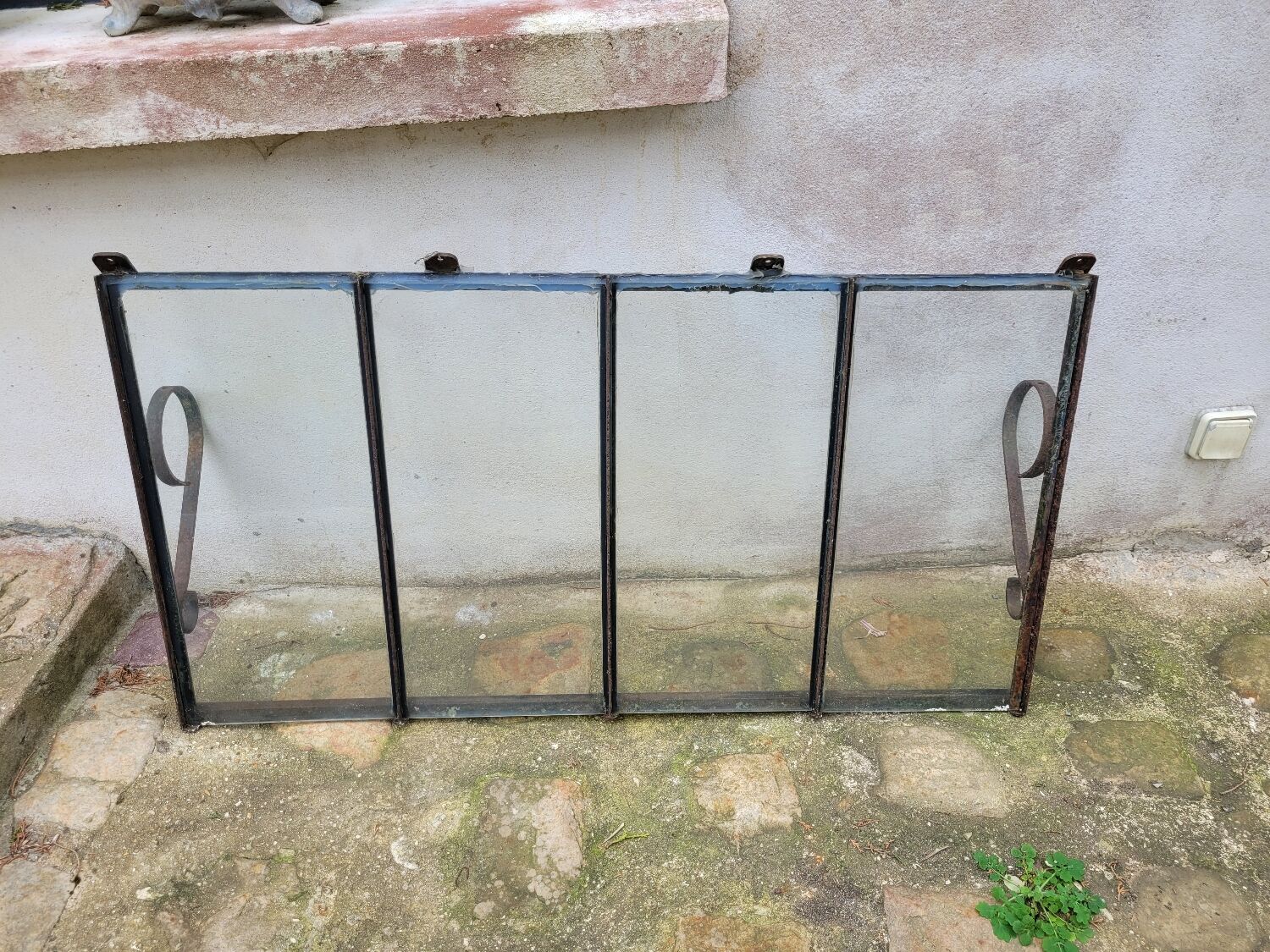 Old wrought iron marquee