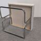 Low stool or tubular ottoman Space Age, France around 1970
