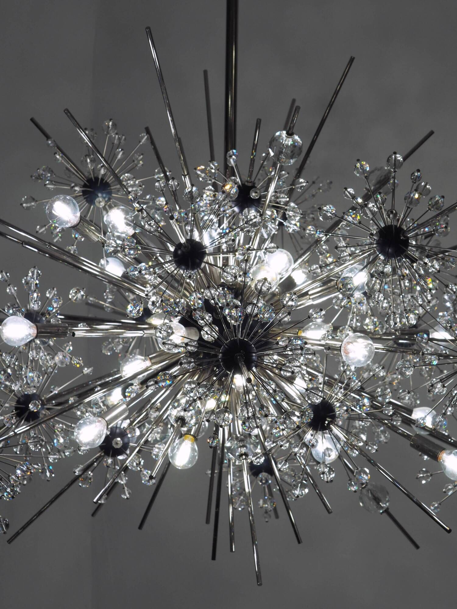 Chandelier "Metropolitan" Met Starburst by Grand J. & L. Lobmeyr, an extremely rare piece.