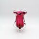 Organic Art Vase Josef Hospodka - Sommerso Ruby/Mandarin