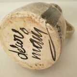Ceramic pitcher with Pheasant motif (hunting) Signed (Signature to be identified)