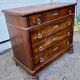 Antique Empire style chest of drawers with marble top