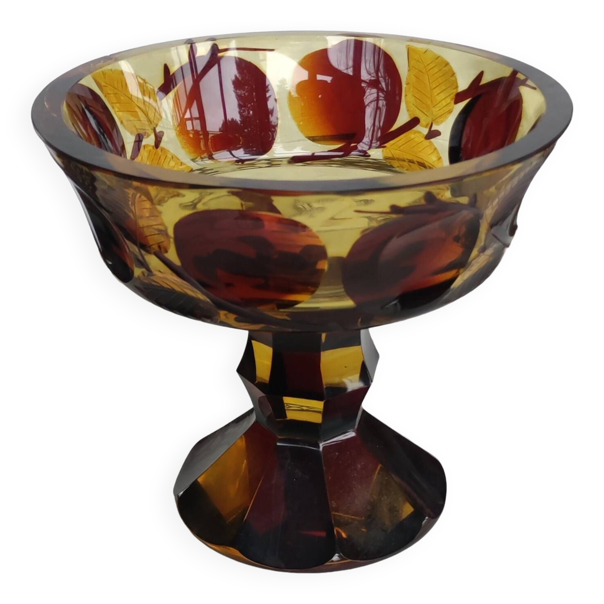 Old Bohemian Cut Crystal Cup