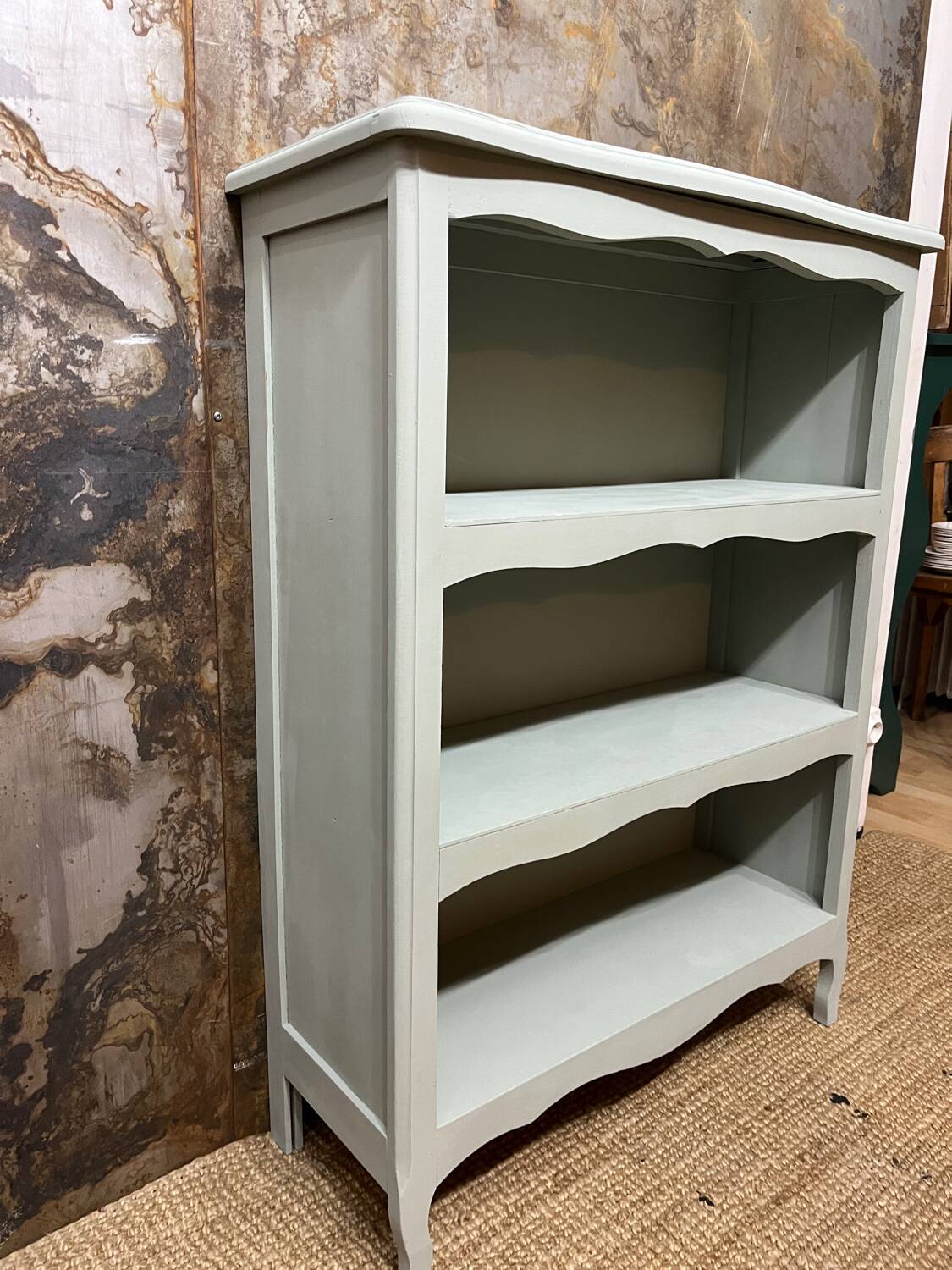 Celadon green bibus bookcase