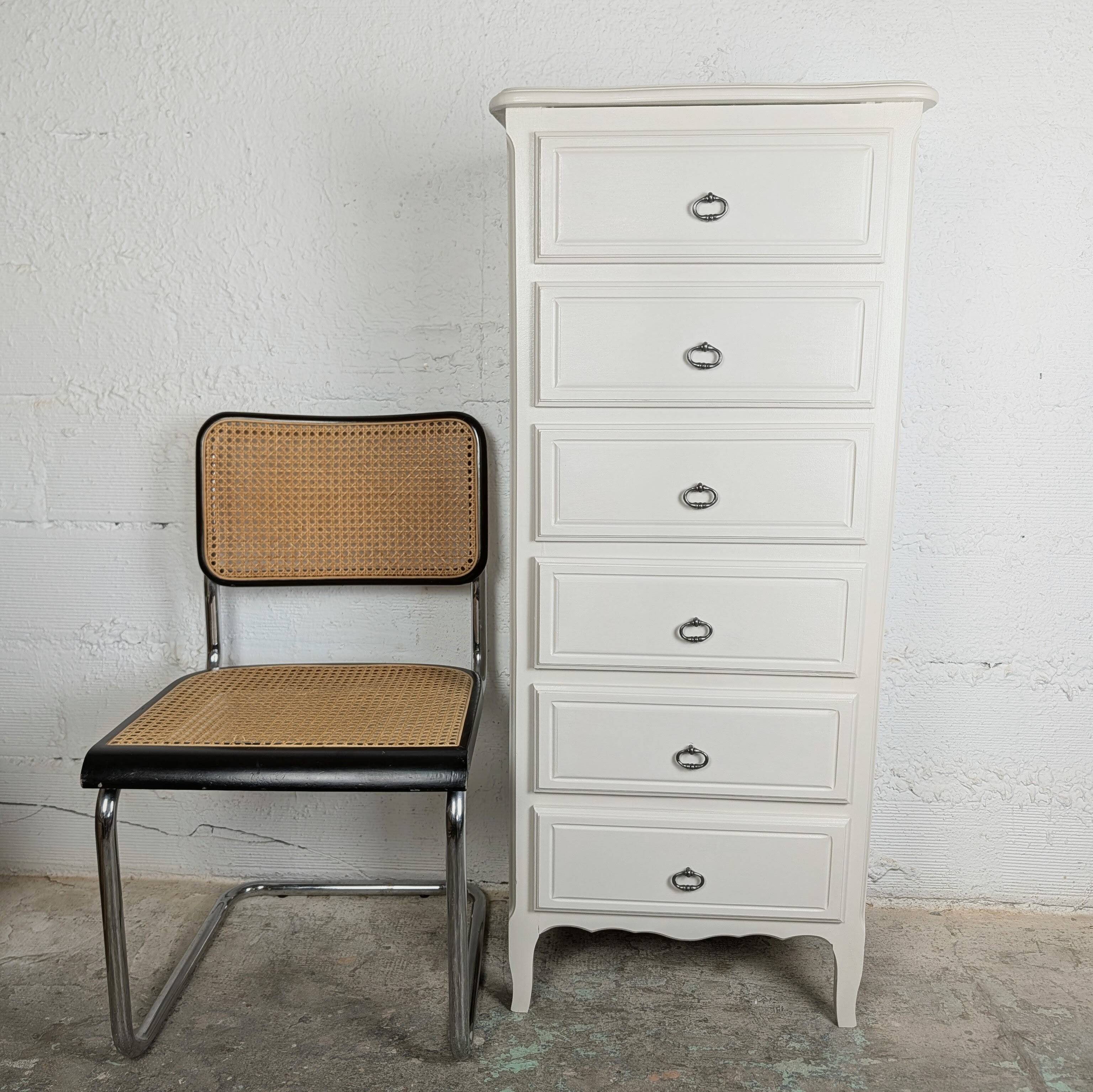 Chiffonnier semainier 6 tiroirs style Louis XV