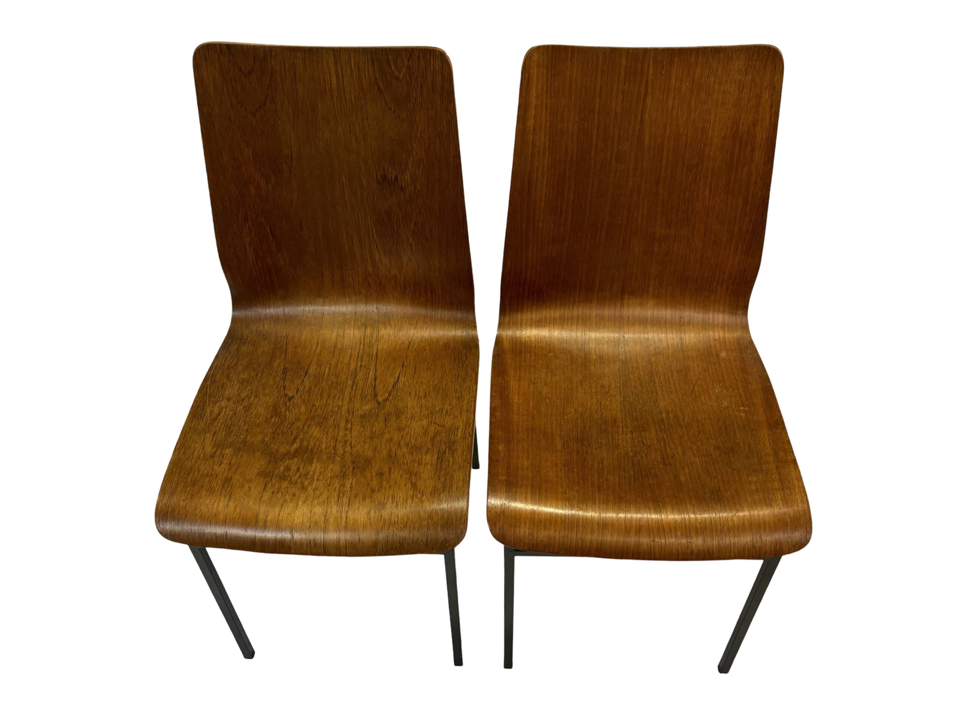 Vintage Friso Kramer for Auping 'Euroika' plywood dining chair, The Netherlands 1960's
