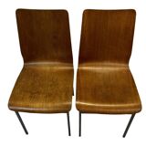 Vintage Friso Kramer for Auping 'Euroika' plywood dining chair, The Netherlands 1960's