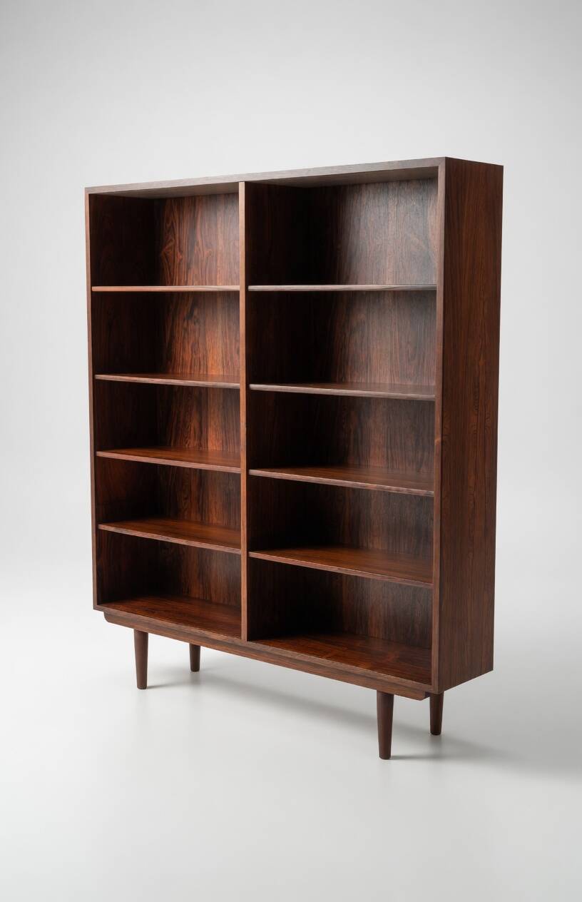 Rosewood Model 6 Bookcase by Omann Jun Mobelfabrik, 1960s