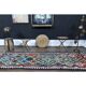 Turkish Vintage Oushak Runner Handwoven Wool Colorful Runner Rug 97x302