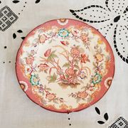 Assiette à dessert en porcelaine décor Minton 216, Sarreguemines