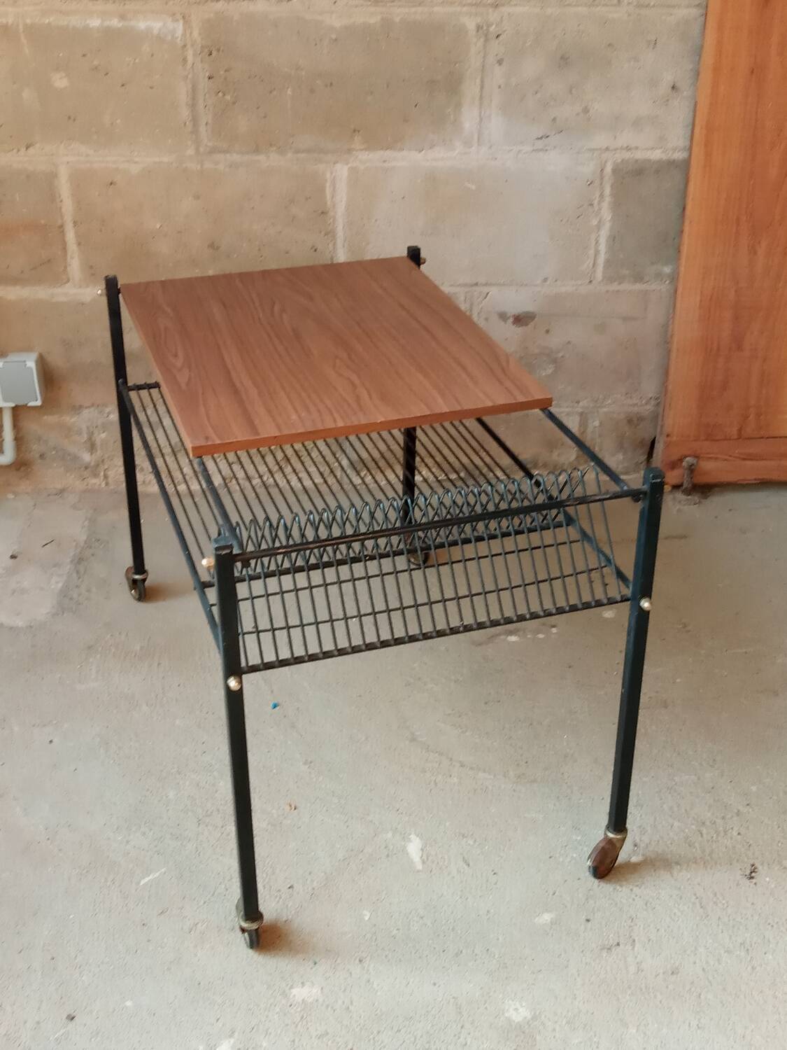 Vinyl and record player table