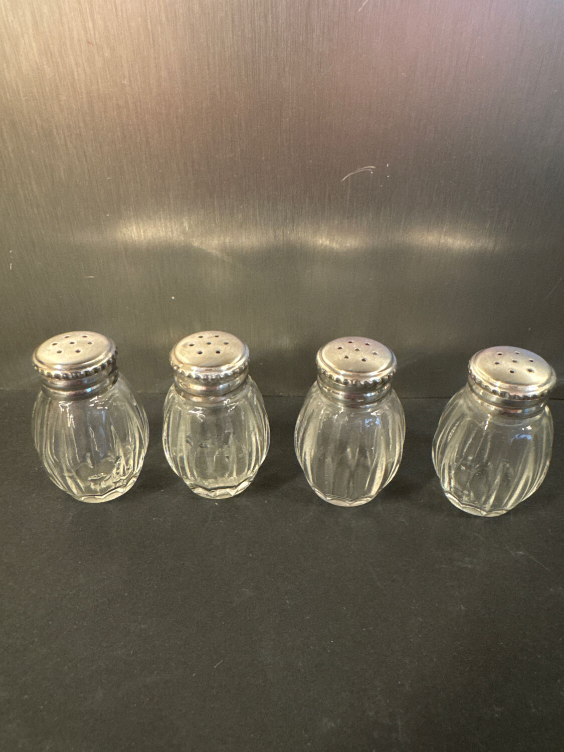 Christofle – 4 salt shakers – Solid silver