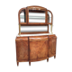 Meuble d'ébéniste art déco en loupe d'orme et bronze