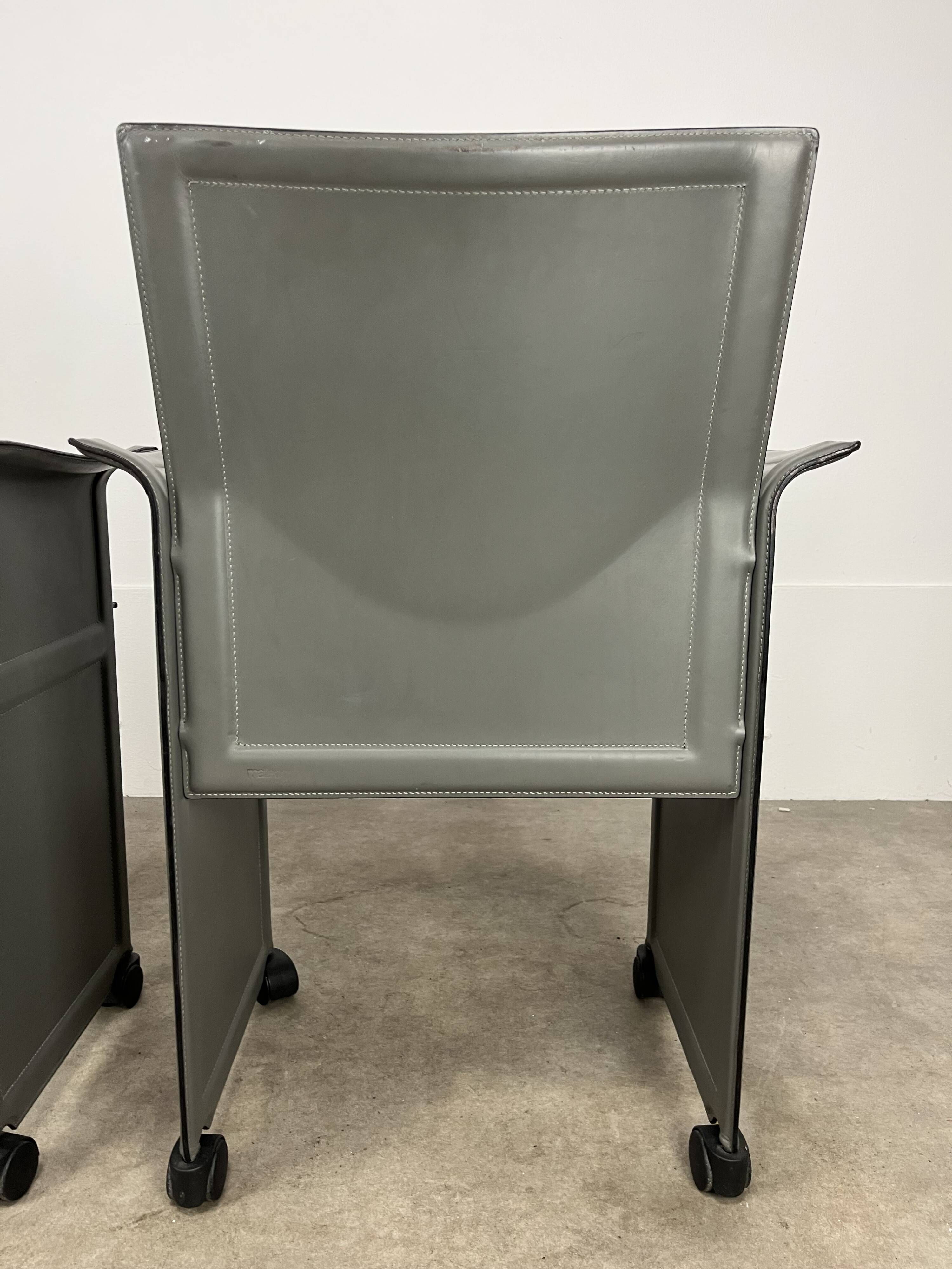 Paire de chaises Korium par Tito Agnoli pour Matteo Grassi