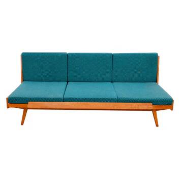 Mid-century folding sofabed by Drevotvar, 1970s, Czechoslovakia