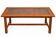 Table exotique Thaïlande en verre et bois massif 