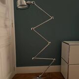 Articulated chrome floor lamp Jieldé design 6 arms